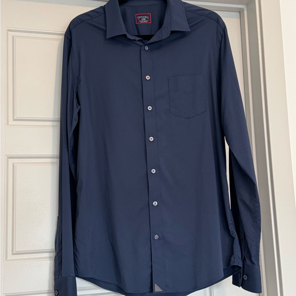 Men’s UNTUCKit shirt - blue - tall slim size